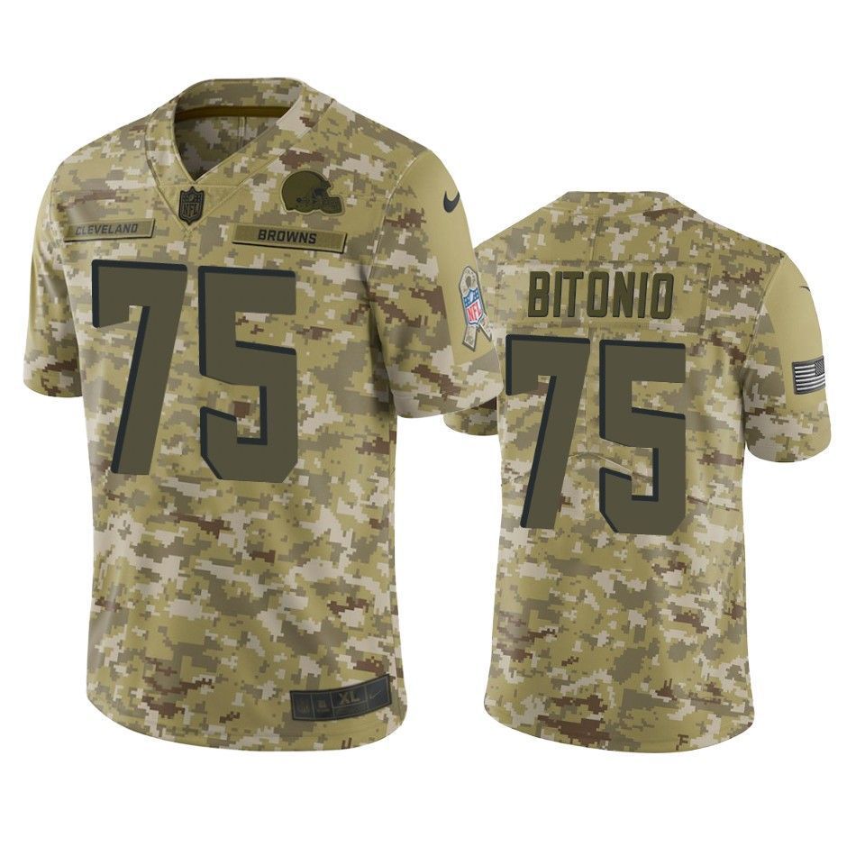 Cleveland Browns Joel Bitonio Jersey NFL Camo Salute To Service