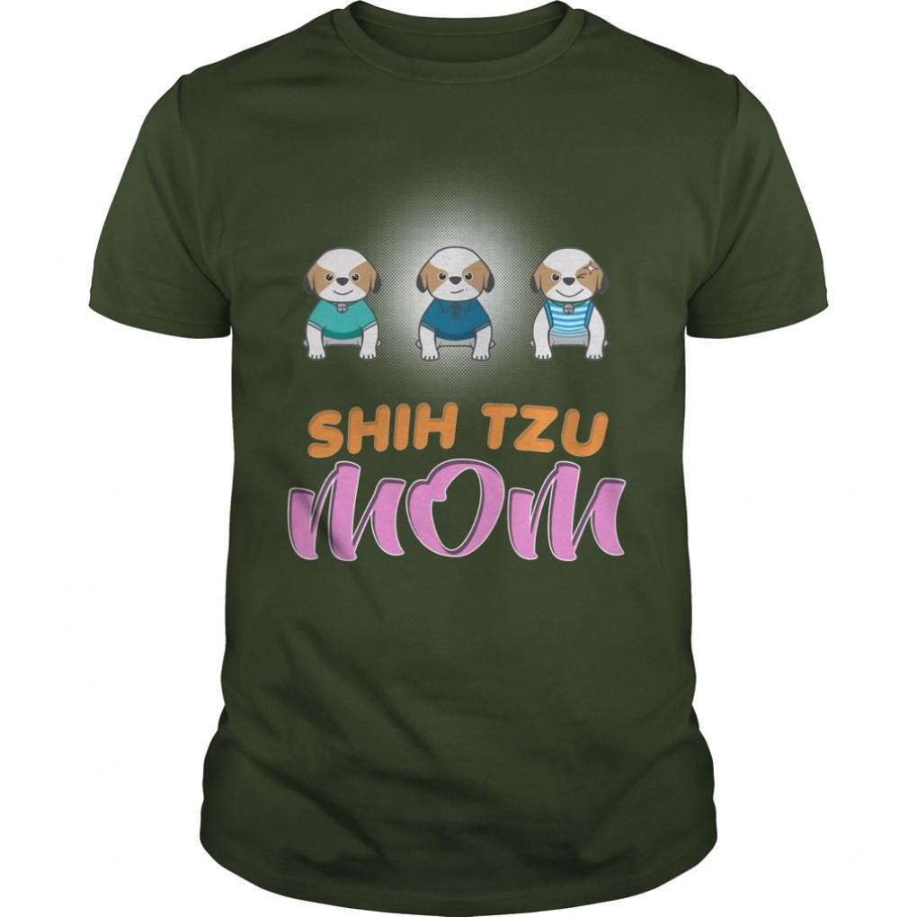 Shih Tzu Puppy Dog Various Mom Guys Tee 857408847