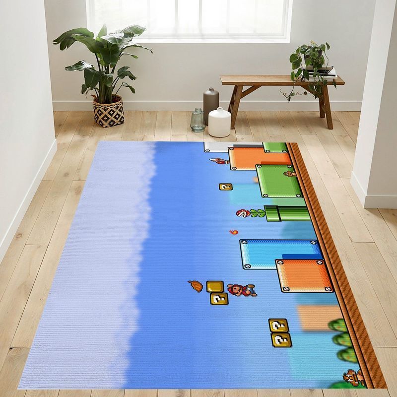 Super Mario 87 Area Rug Living Room And Bed Room Rug Gift Us Decor