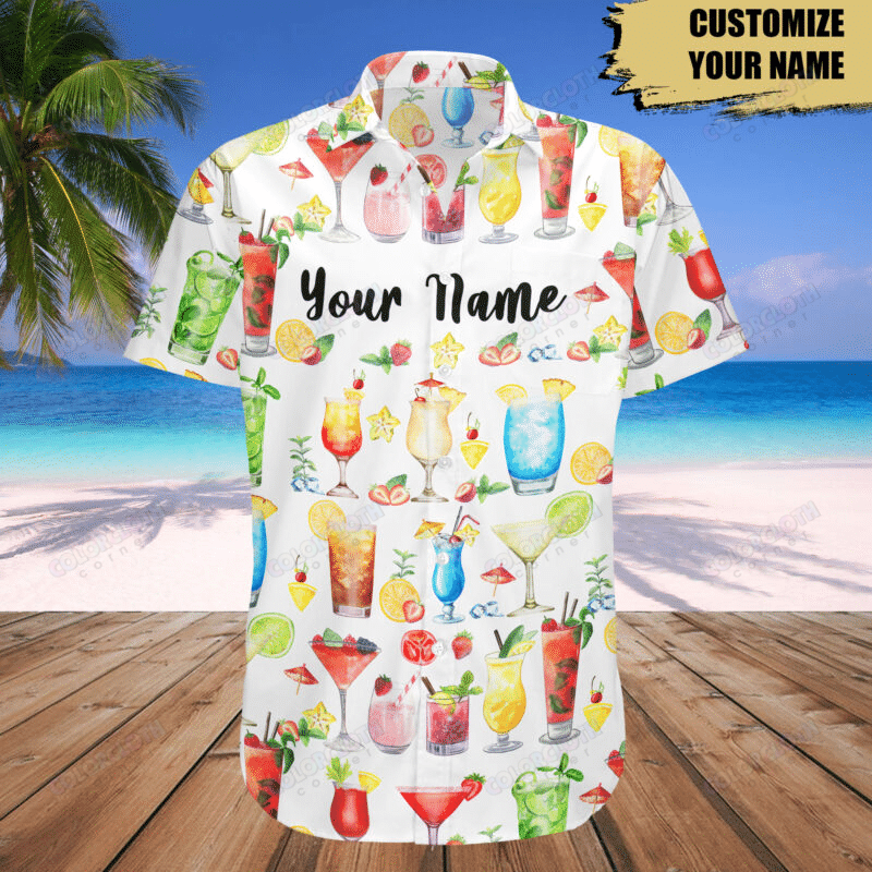 Personalized Drink Cocktail Hawaii Shirt Ha100118