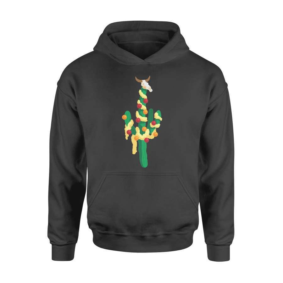 Christmas Gift Idea Goat-head Cactus Is Surrounded By Christmas Lights – Standard Hoodie