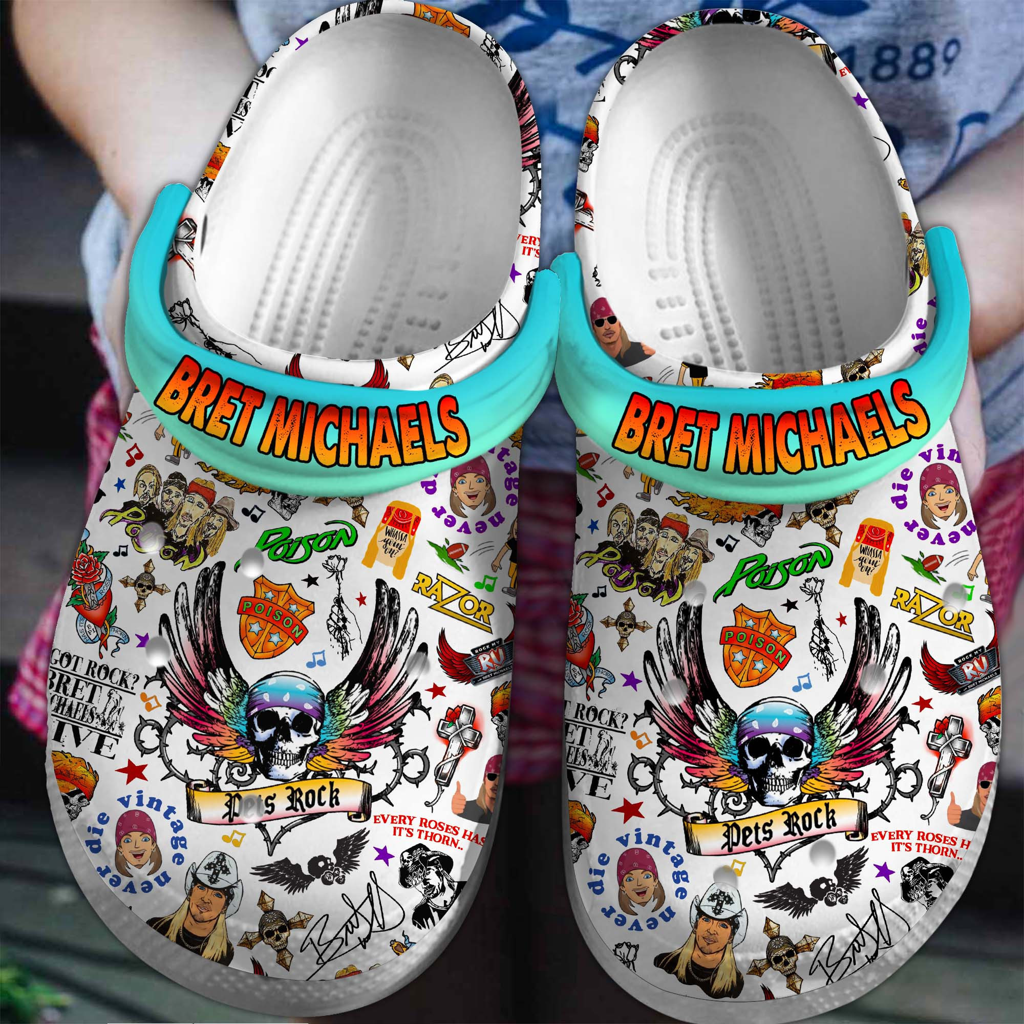 Bret Michaels Crocss Clogs For Men Women And Kid Xi97F15X