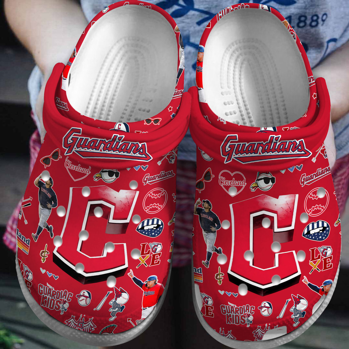 Cleveland Guardians MLB Sport Crocs Crocband Clogs Shoes Comfortable For Men Women and Kids 4