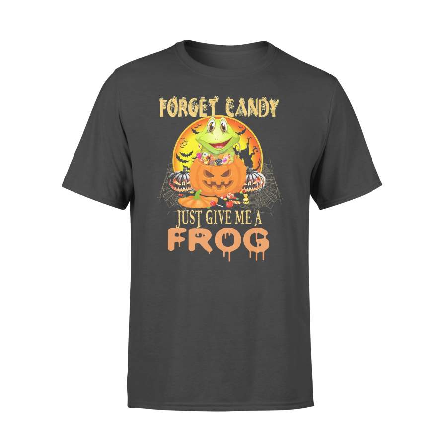 Forget Candy Just Give Me A Frog Blood Moon Pumpkin T-shirt