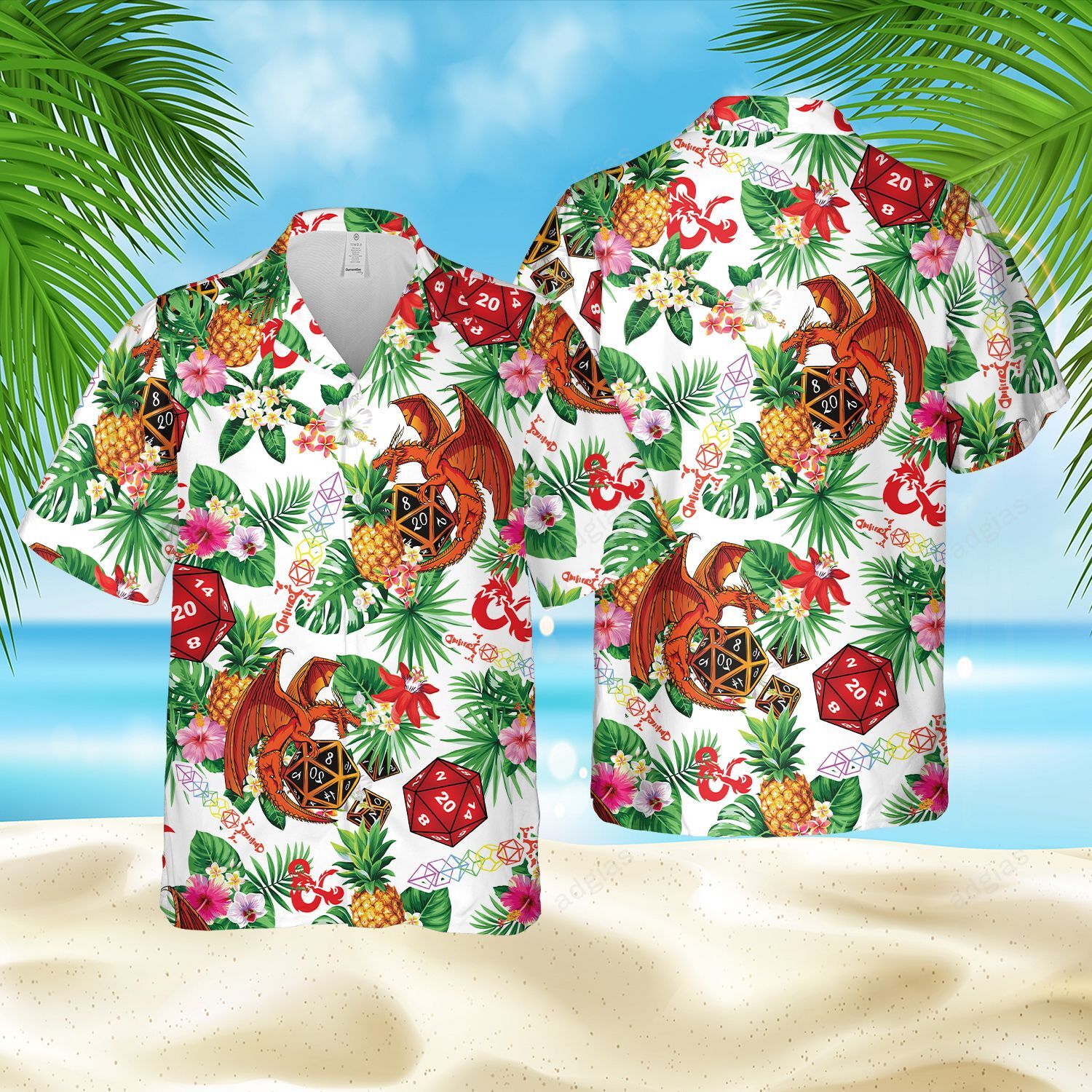 Ddg Hawaiian Style Summer Beach Shirt Ha57629