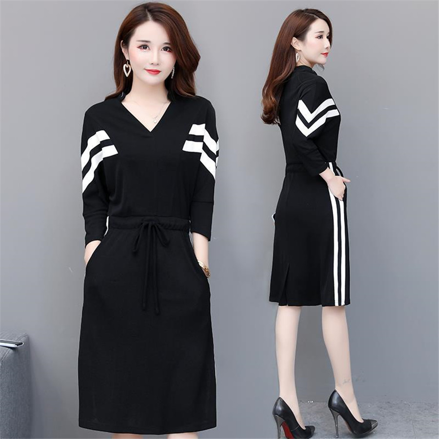 Women Dress 2022Spring Long SleeveDress Sport Style Fashion Dress for Ladies femme alx