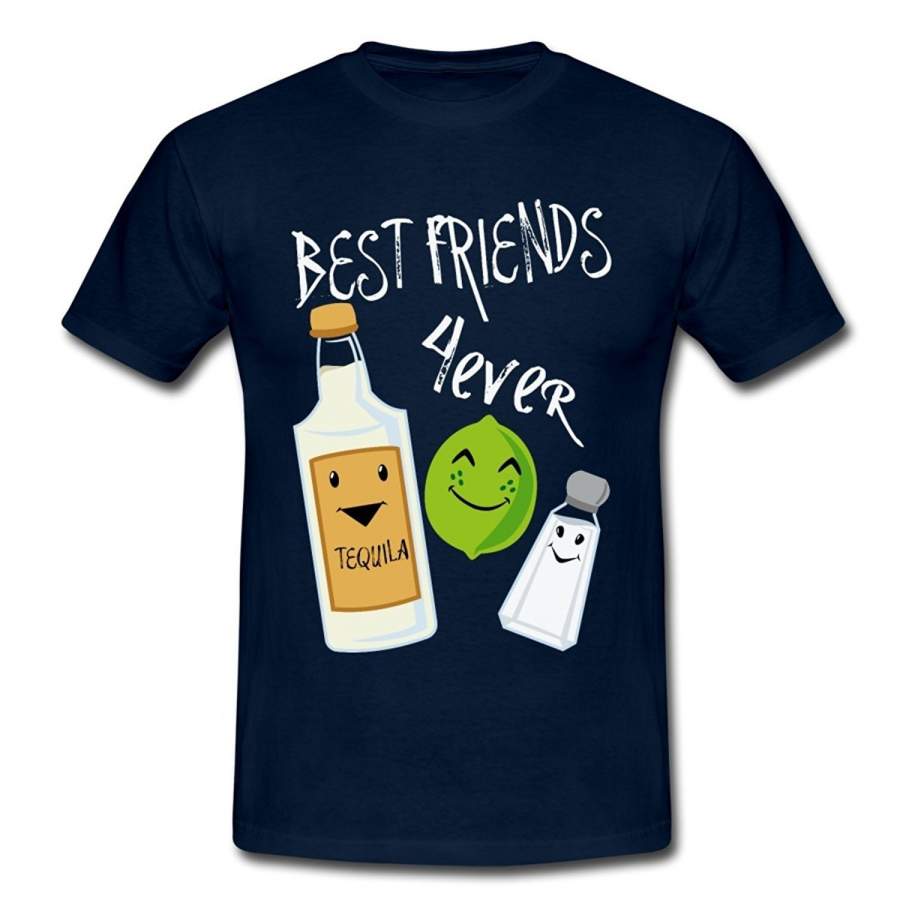 Best Friends Forever Tequila Lime Salt Humour Men’S T-Shirt