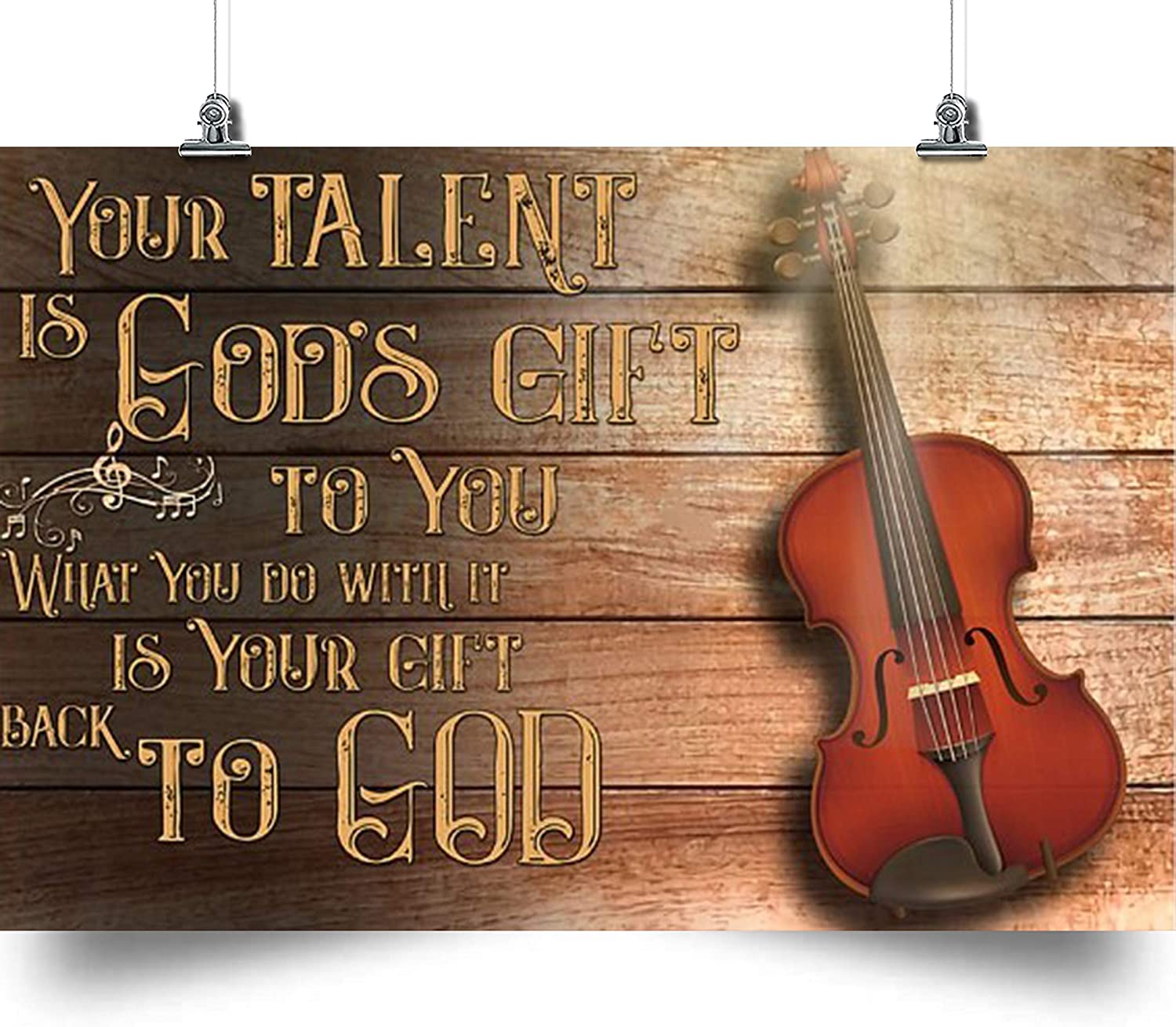 Viola Poster – Viola – Your Talent Is God’S Gift – Home Decoration Poster, Wall Poster, Home And Room Decoration, Gifts For Friends And Relatives, Souvenirs.