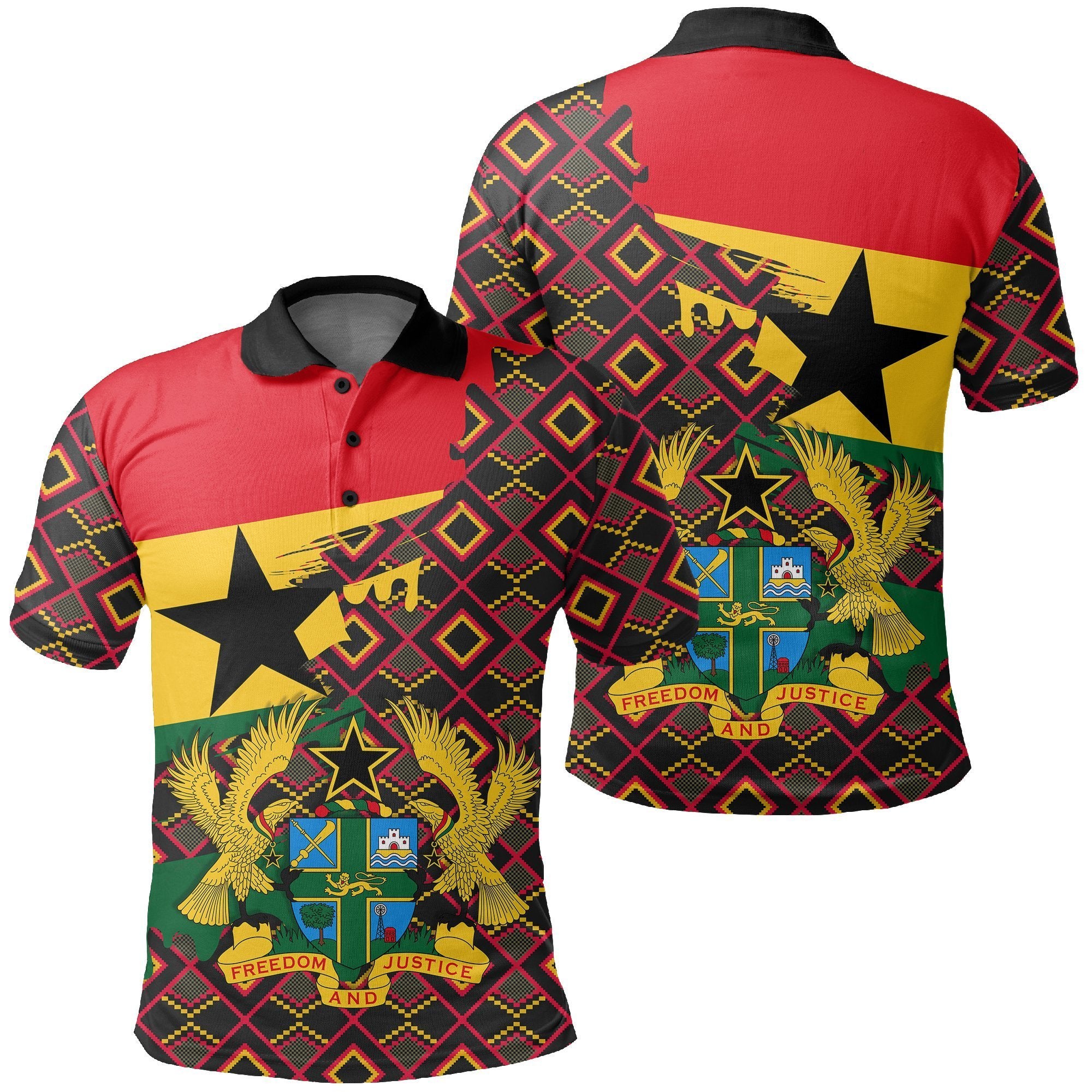 Greek Life Shirt – Kente Harmonious Pattern Polo Shirt – Gash Style