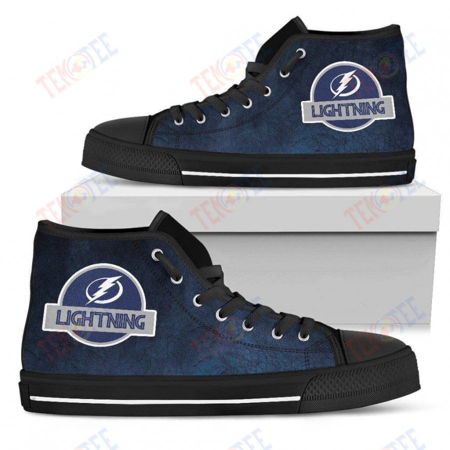 Mens Womens Tampa Bay Lightning High Top Shoes Jurassic Parktop Quality TMT847