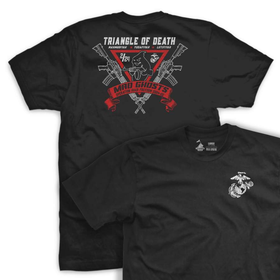 Mad Ghosts 2/24 Triangle of Death T-Shirt - Custom Merch Online Store