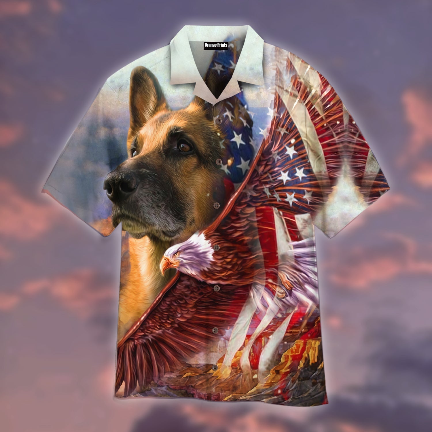 German Shepherd American Patriot Aloha Hawaii Shirts For Men And Women Ha54994