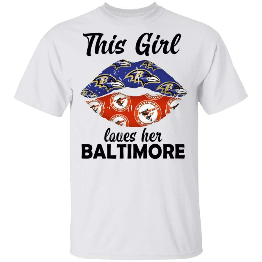 This Girl Loves Ravens & Orioles T-Shirt