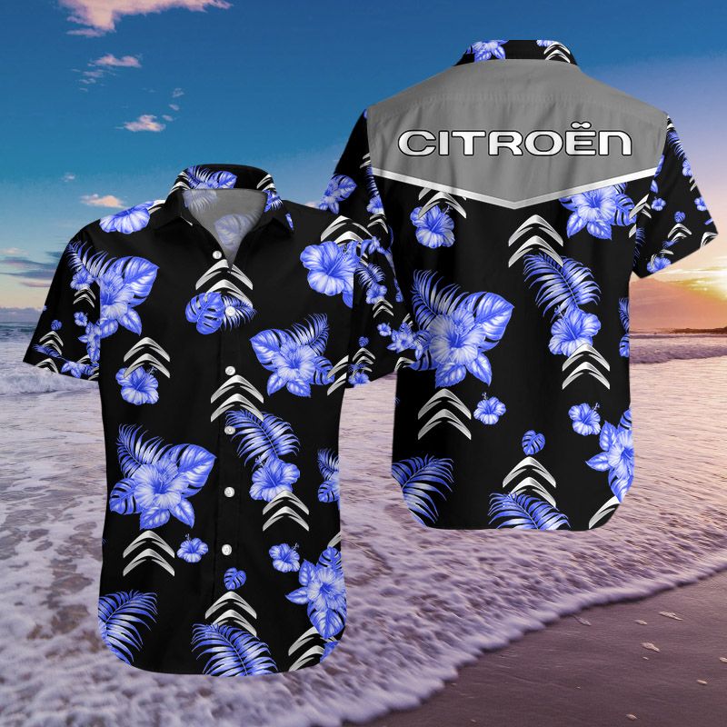 3D All Over Printed Citroen Ttt-Ht Hawaiian Shirts Ver 1 (Blue)