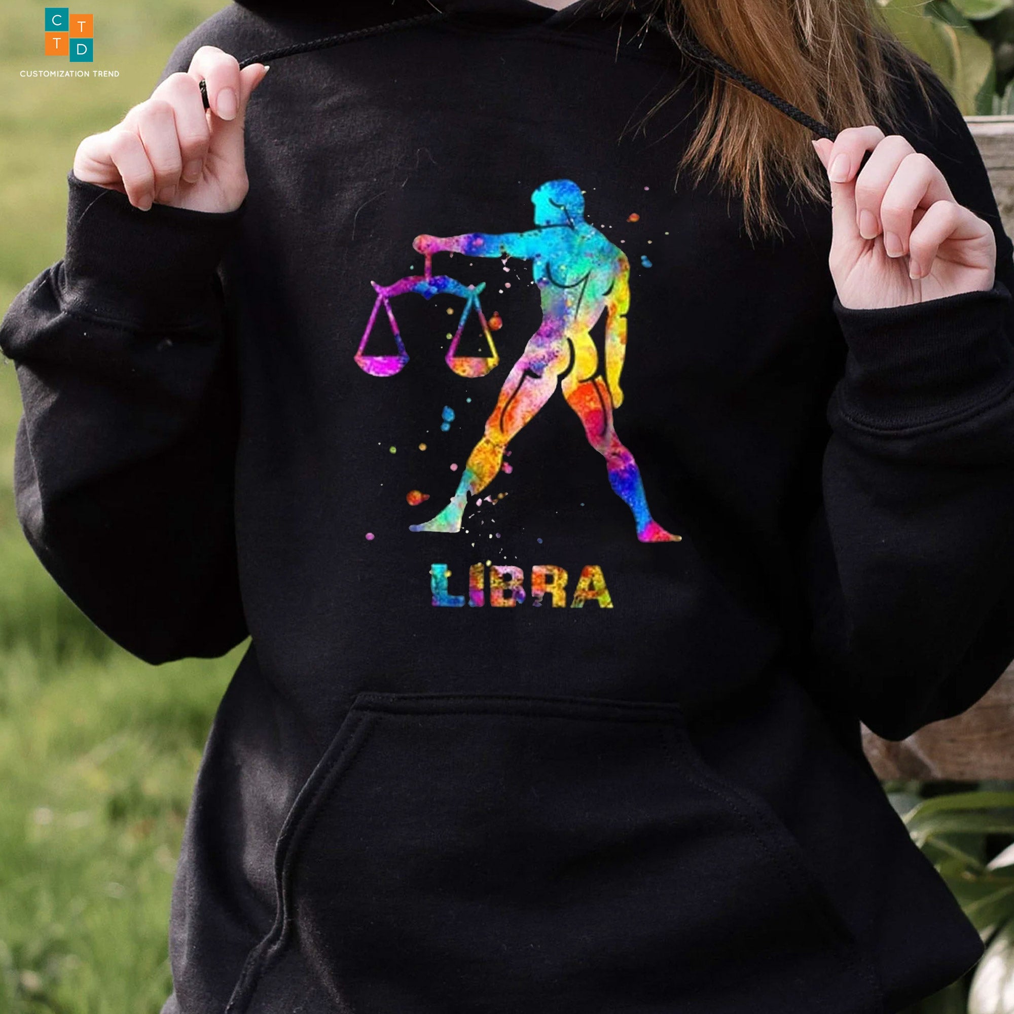 Libra Queen Color Man Hoodie, Shirt