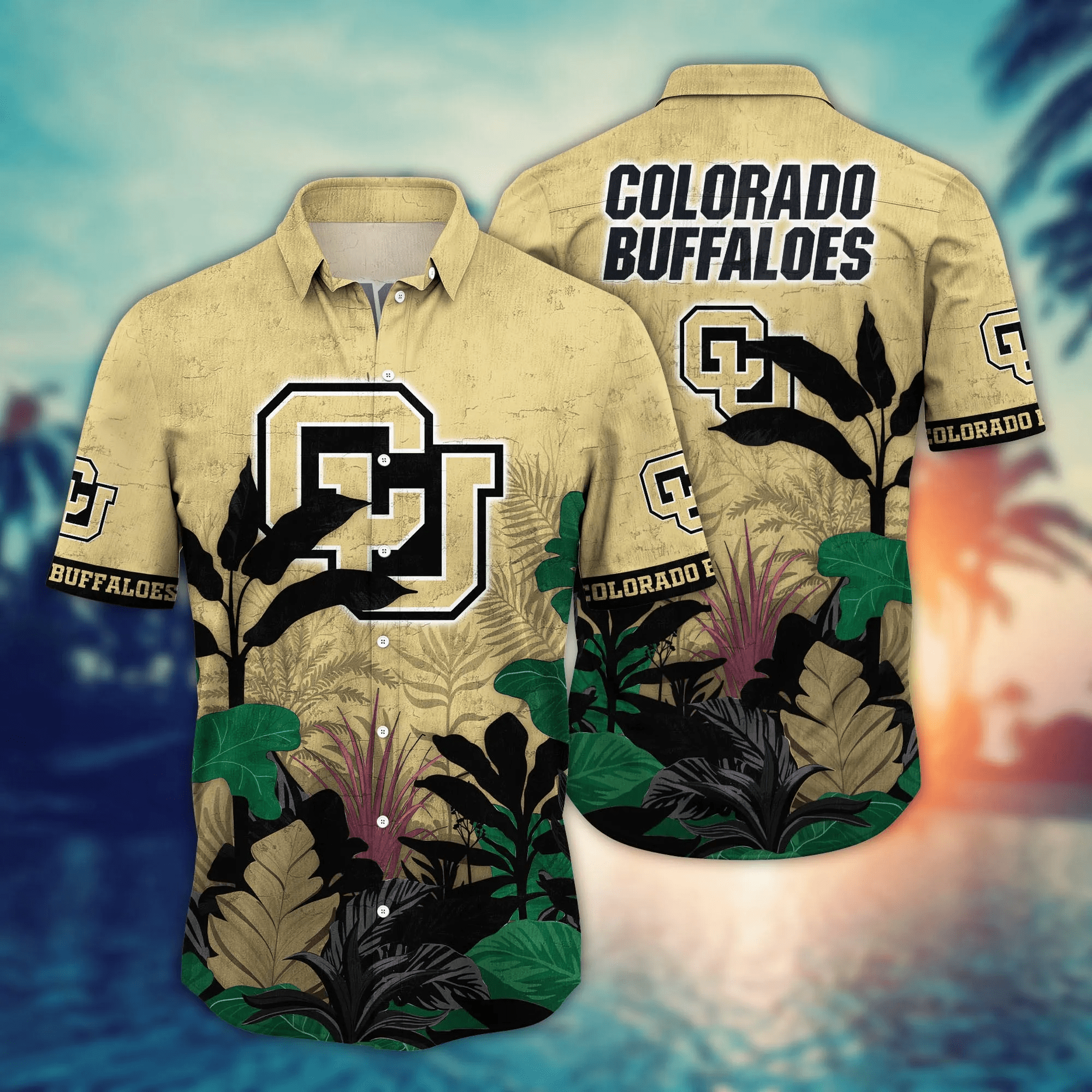 Colorado Buffaloes NCCA Hawaiian Shirt Parasols Aloha Shirt