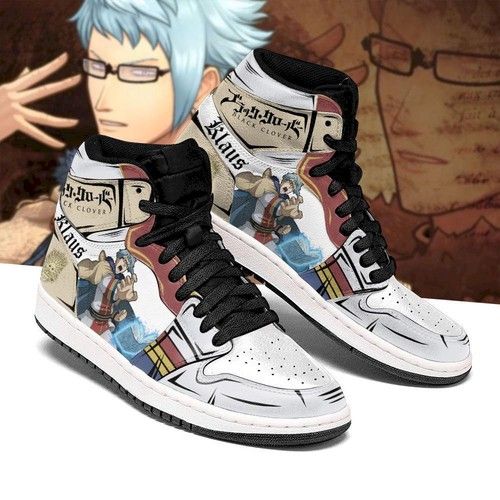 Golden Dawn Klaus Jordan Sneakers Black Clover Anime Shoes Air Jordan High Sneakers Sport Sneakers