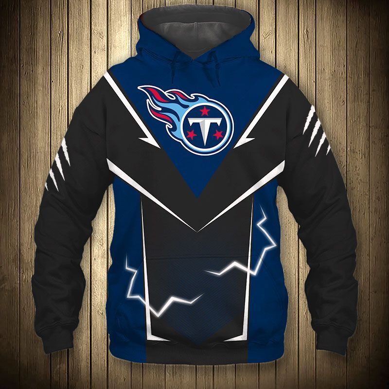 Tennessee Titans Hoodie Lightning Graphic Gift For Men