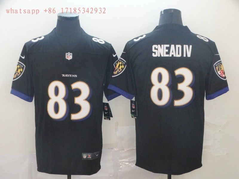 Baltimore Ravens Willie Snead #83 2020 NFL Black Jersey Jersey