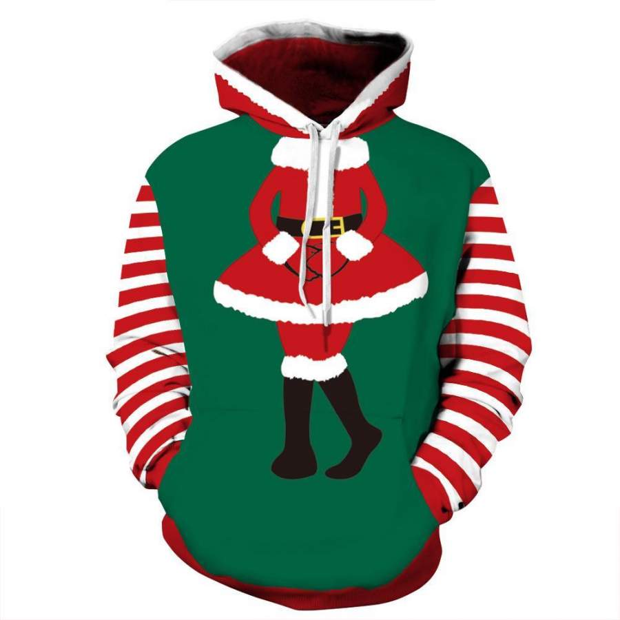 3D Print Ugly Christmas Pocket Sweatshirt Hoodies Pullover – 3D All Over Printed – VF431