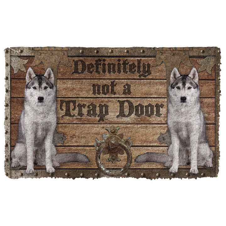 Waybackapparel Definitely Not A Trap Door Wolf 3D Doormat