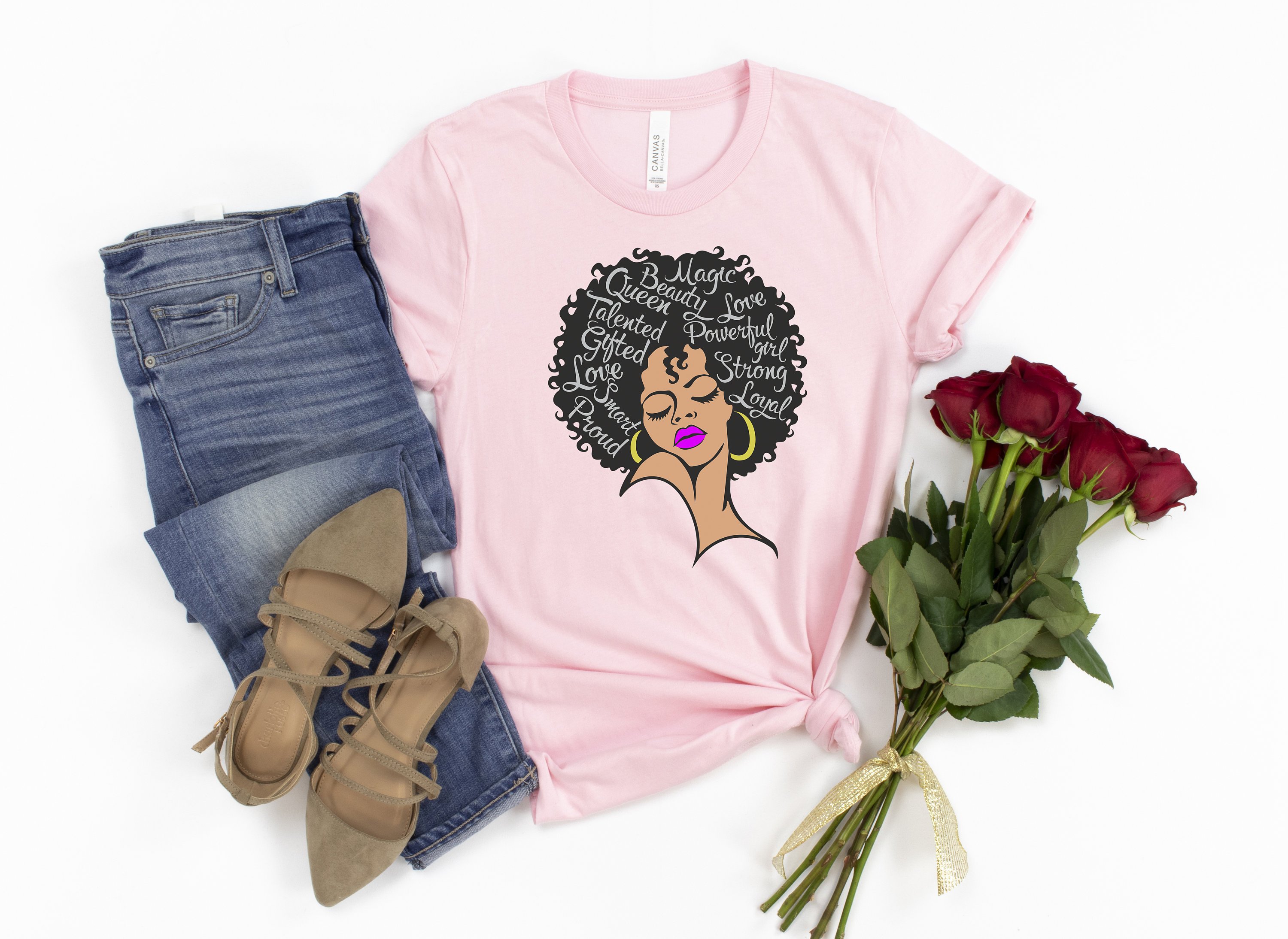 Powerful Afro Woman Shirt, Afrocentric Shirt, Afro Praying Shirt, Afro American Shirt, Black Woman Shirt, Black Girl Magic Shirt, Blm Shirt.