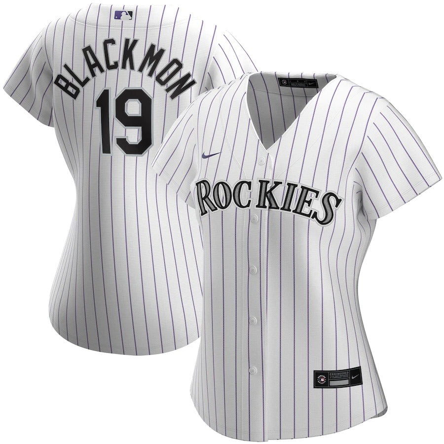 Women’S Colorado Rockies Charlie Blackmon Nike White Home Replica Player Jersey