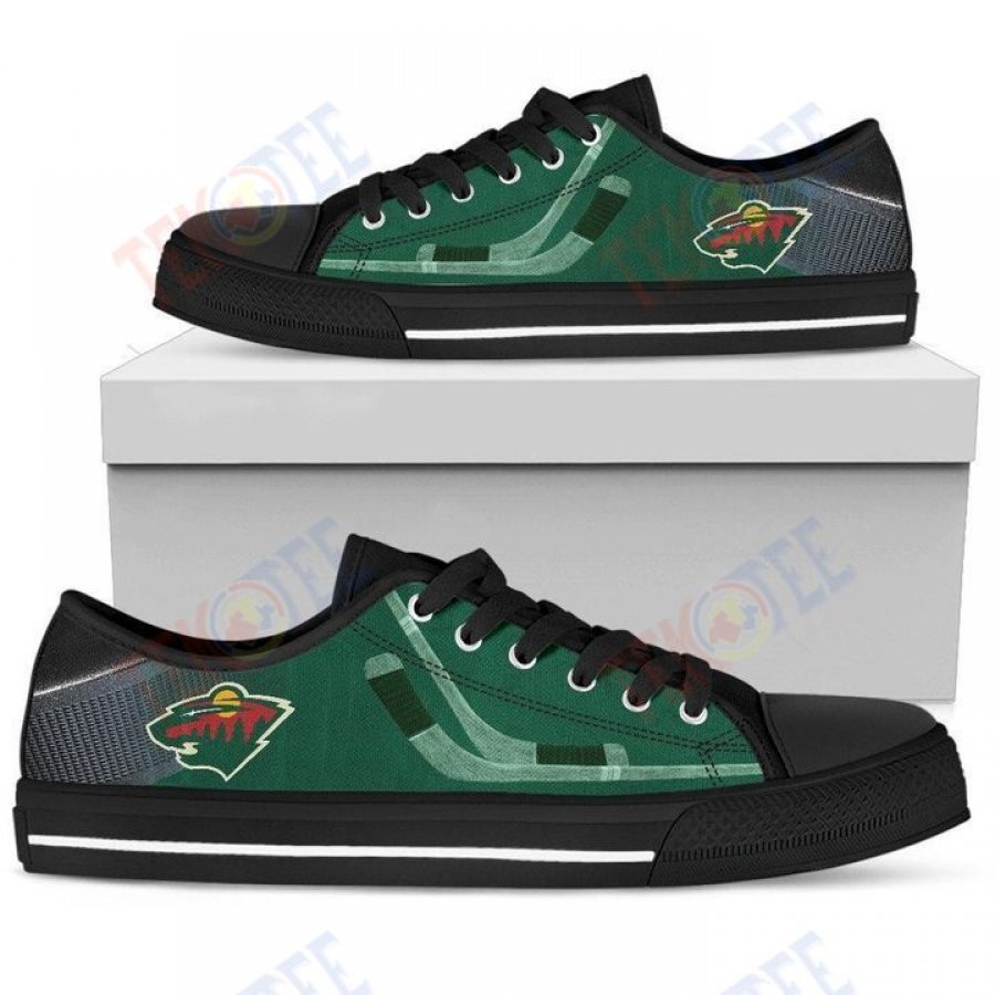 Mens Womens Artistic Scratch Of Minnesota Wild Low Top Shoes Custom Print Footwear Convers Sneakers TMT868