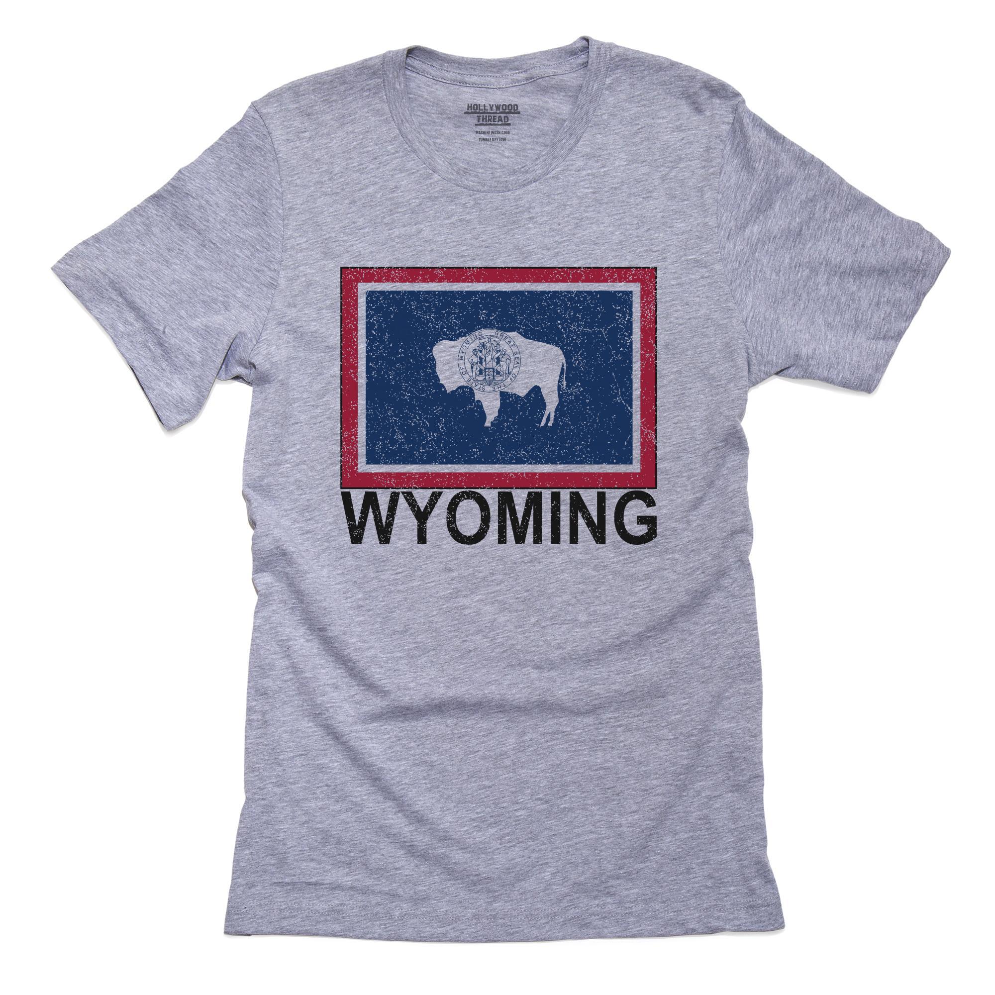 Wyoming State Flag – Special Vintage Edition T-Shirt, Framed Print, Pillow, Golf Towel