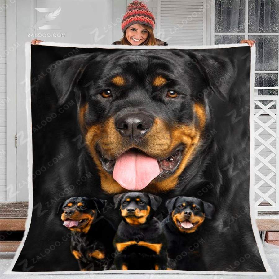 Zalooo – Blanket – Dog – Rottweiler Face