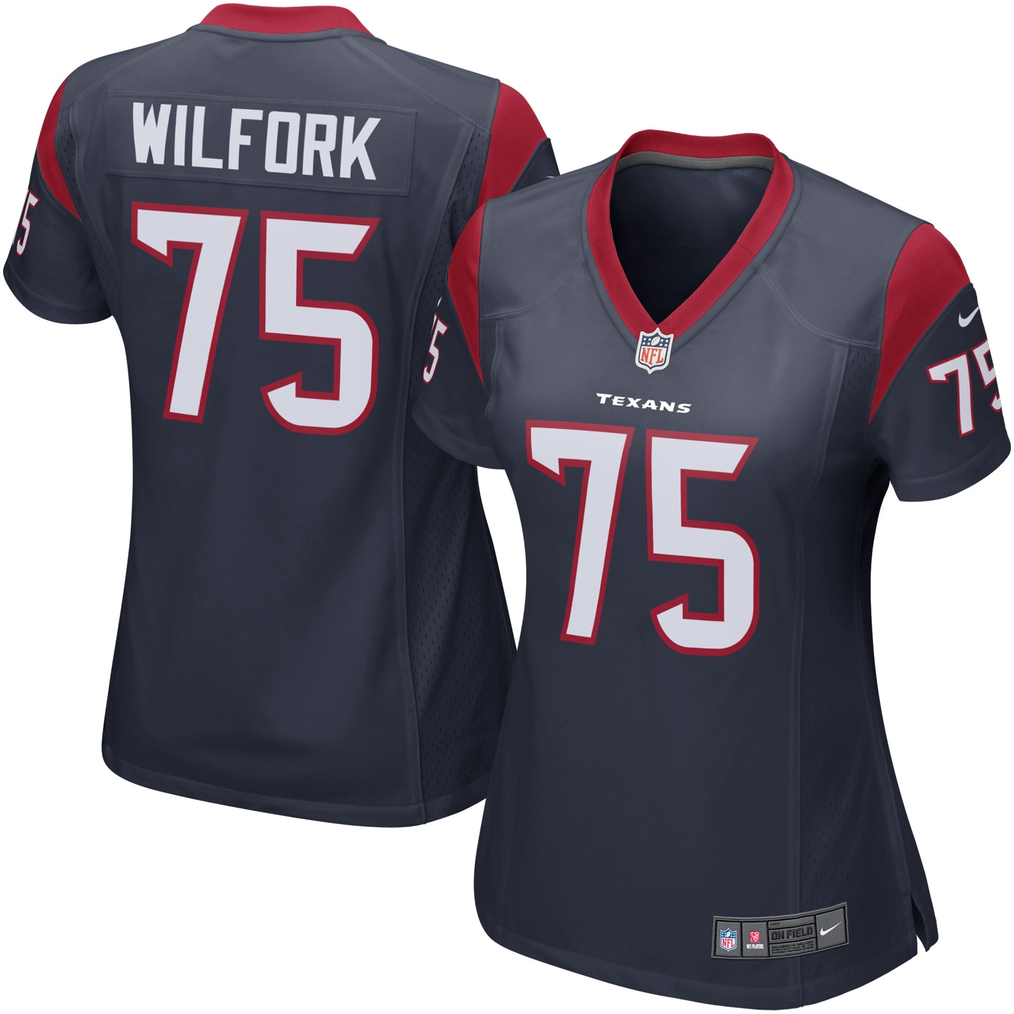 Vince Wilfork Houston Texans Womens Game Jersey – Navy Blue NFL