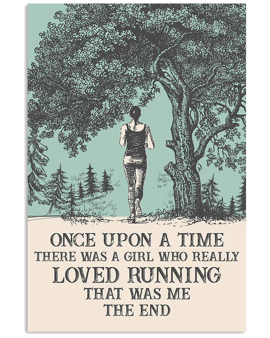 There Was A Girl Who Really Loved Running Vertical Poster – Print Perfect, Ideas On Xmas, Birthday, Home Decor, No Frame Full Size