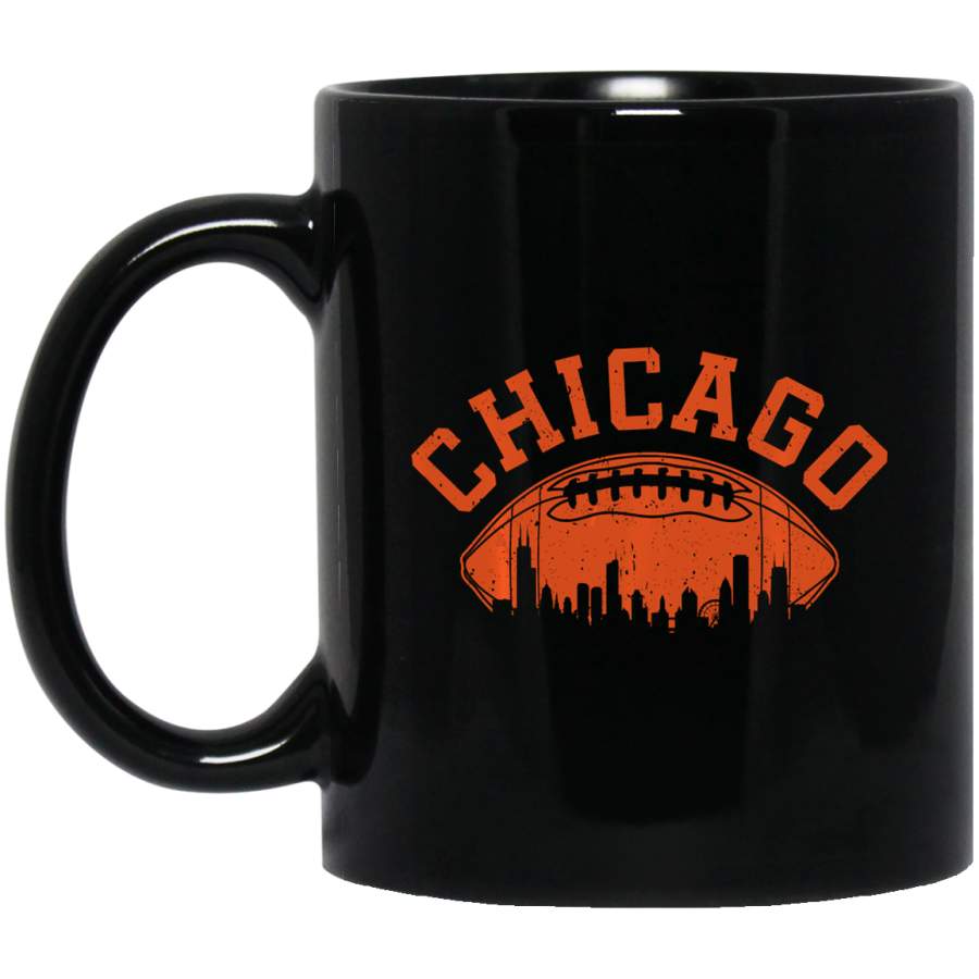 Chicago Football Skyline  Vintage Illinois Bear Gift Coffee Mug