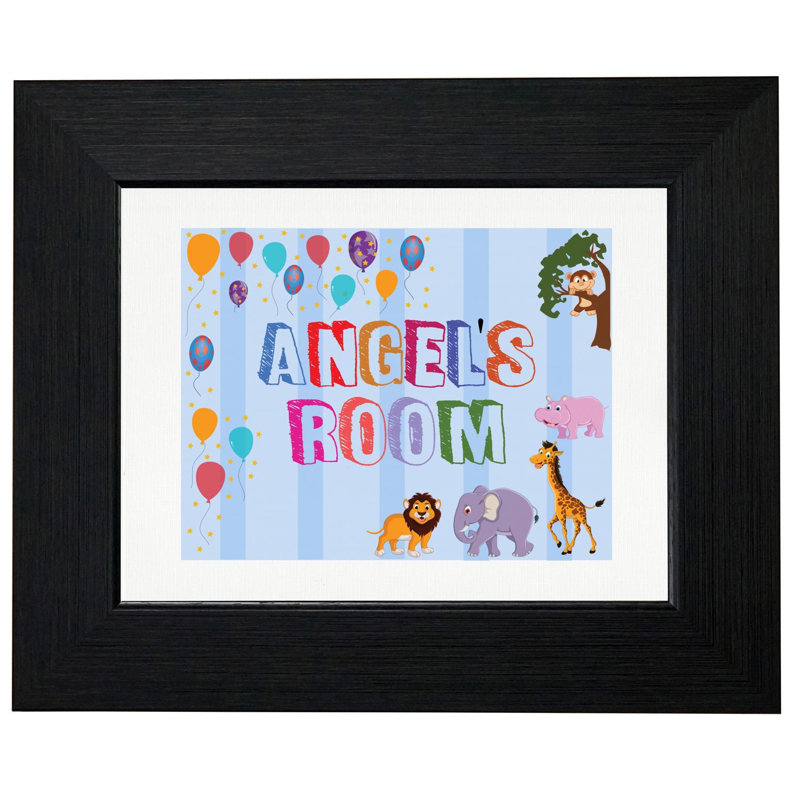 Angel’s Room – Boy Birthday Gift – Balloons & Animals T-Shirt, Framed Print, Pillow, Golf Towel