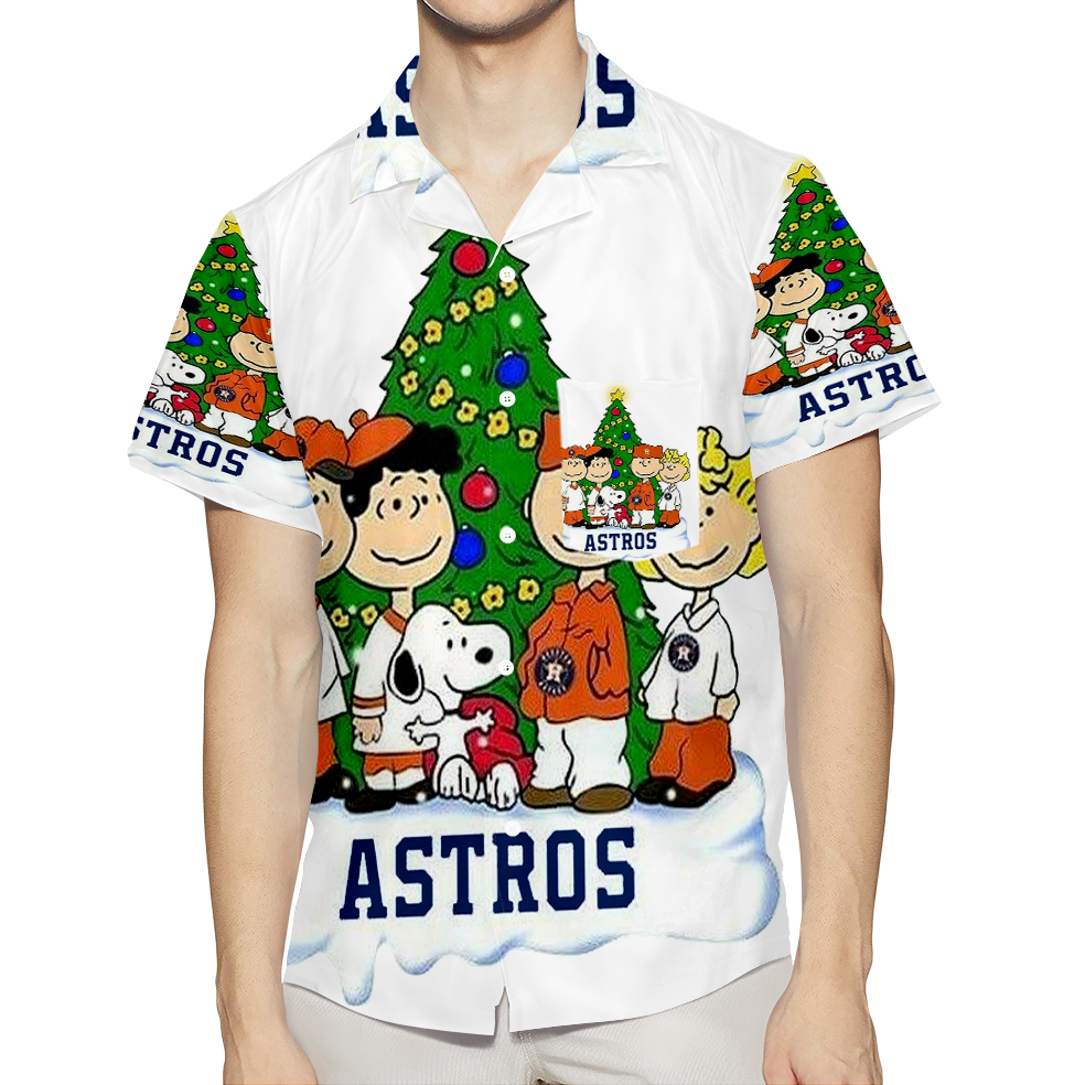 Houston Astros Snoopy And Friend 3D All Over Print Summer Beach Hawaiian Shirt With Pocket