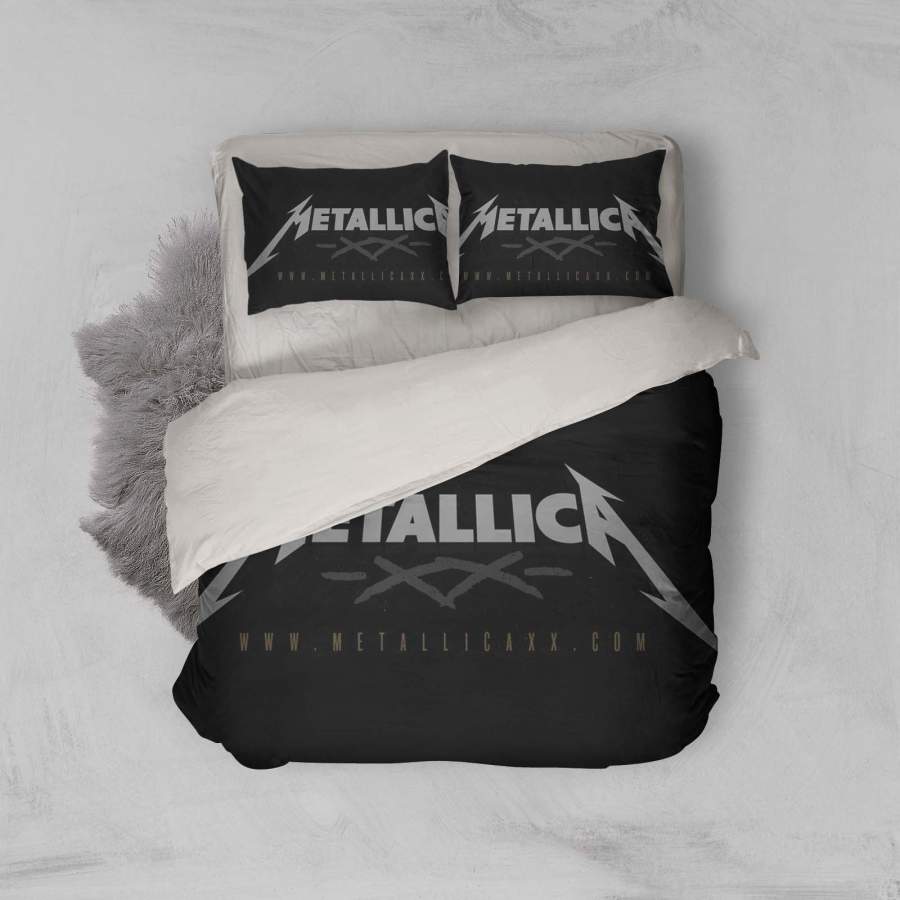 3D Metallica Rock Band Quilt Cover Set Bedding Set Pillowcases 26