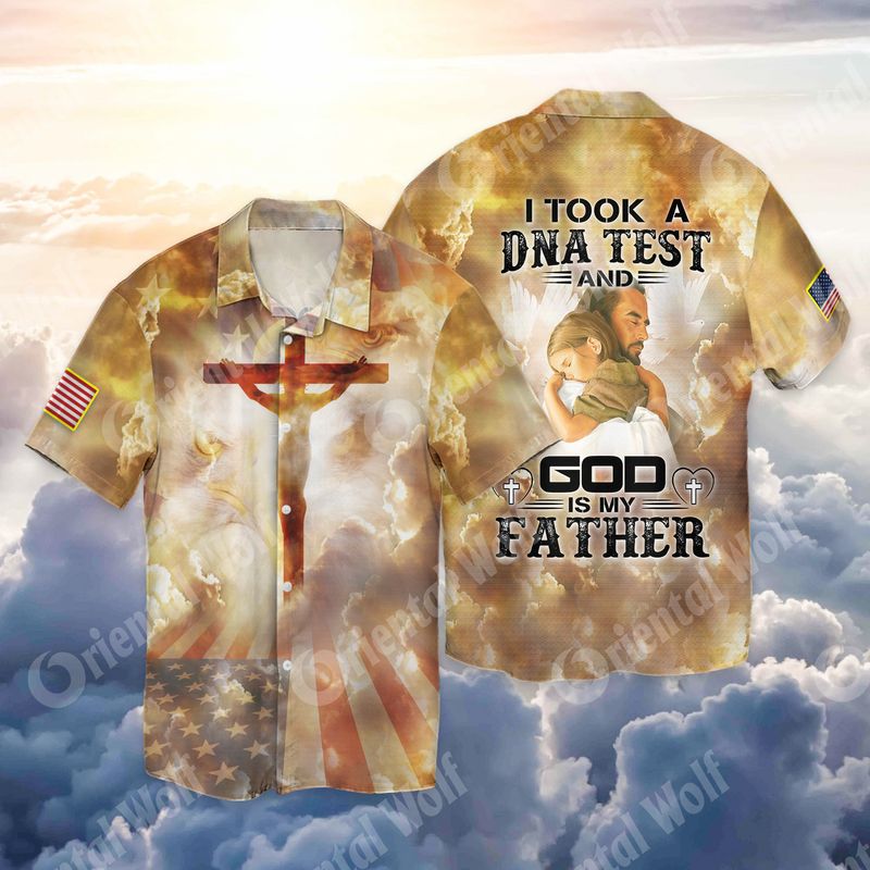 God Is My Father Dna Test Full Print Hawaii Shirt Ha64424