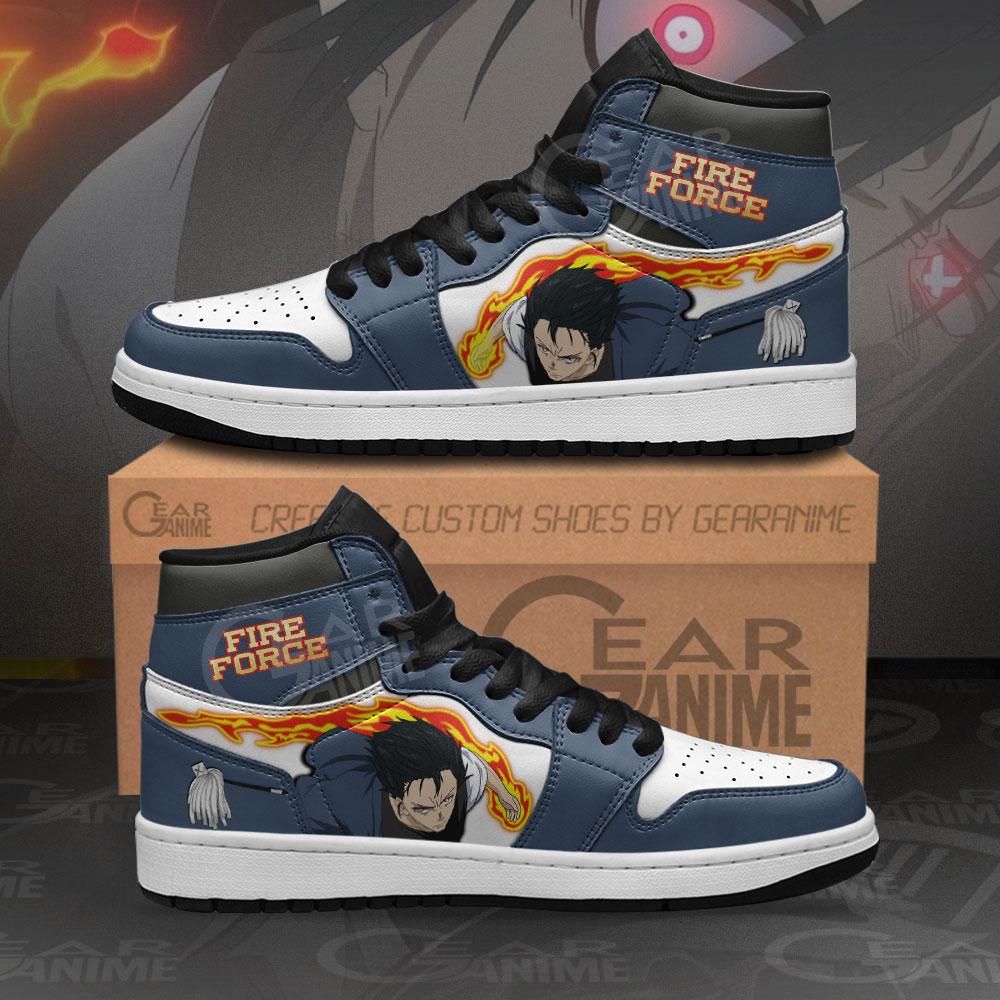 Fire Force Benimaru Shinmon Custom Anime Air Jordan Shoes Sport Sneakers