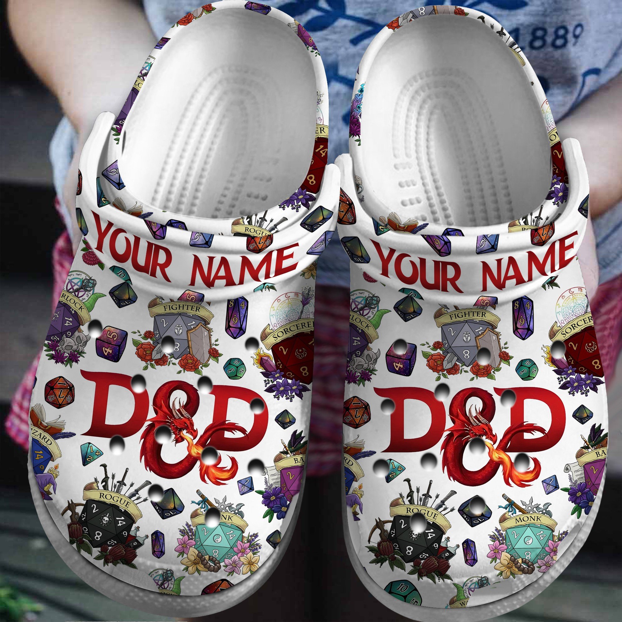 D&D Dungeons & Dragons Movie Game Crocs Crocband Clogs Shoes Comfortable For Men Women and Kids