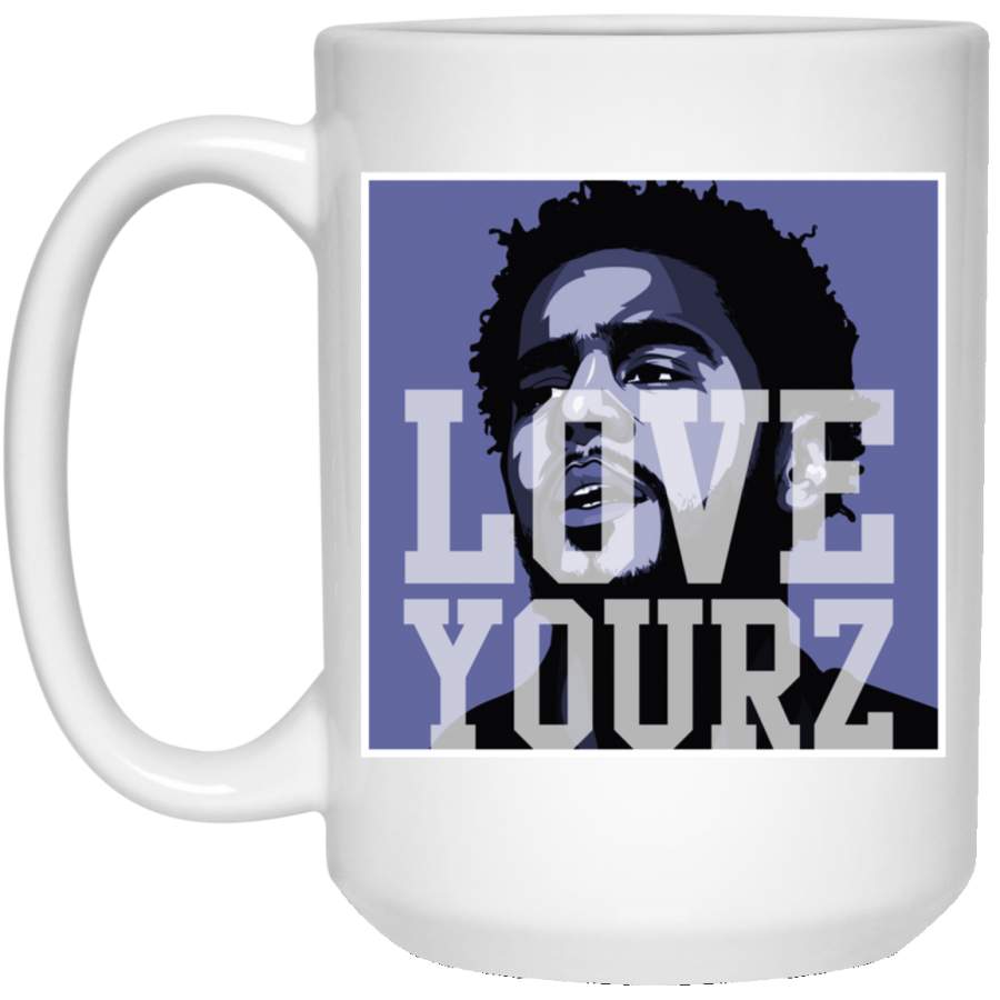 J Cole Love Yourz White Big Mug