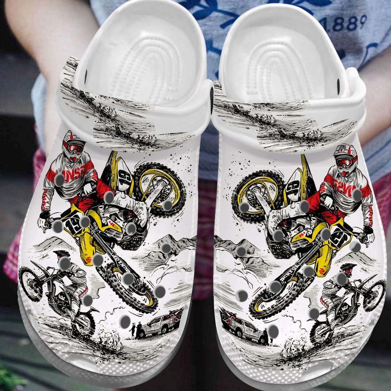 Motor Personalized Clog, Custom Name, Text, Color, Number Fashion Style For Women, Men, Kid, Print 3D Fancy Life With My Motor