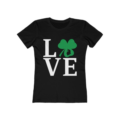 Love St. Patrick’S Day Shamrock With Bunny – Women Tee