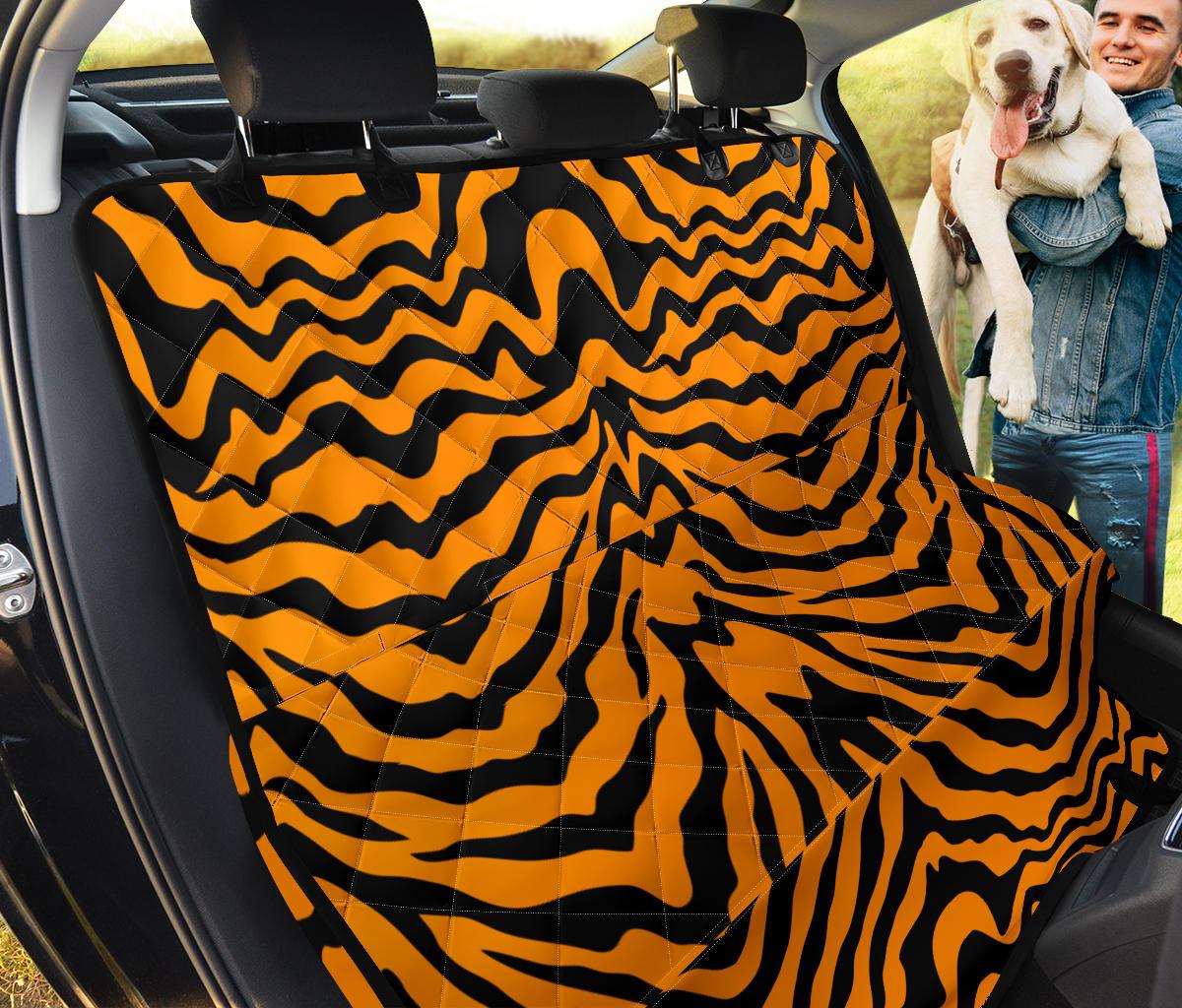 Bengal Tigers Skin Print Pattern Dog Car Seat Covers