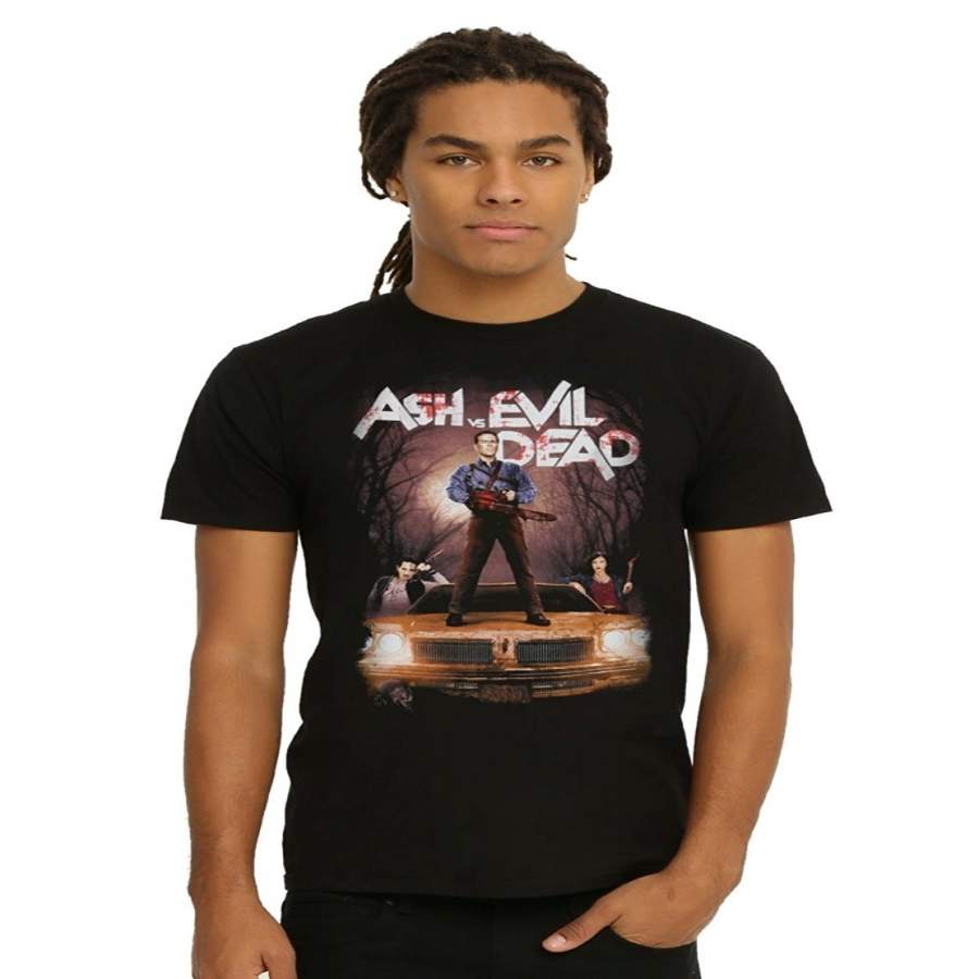 Fashion Men’s T-Shirt  men T shirt Ash Vs Evil Dead Poster T-Shirt