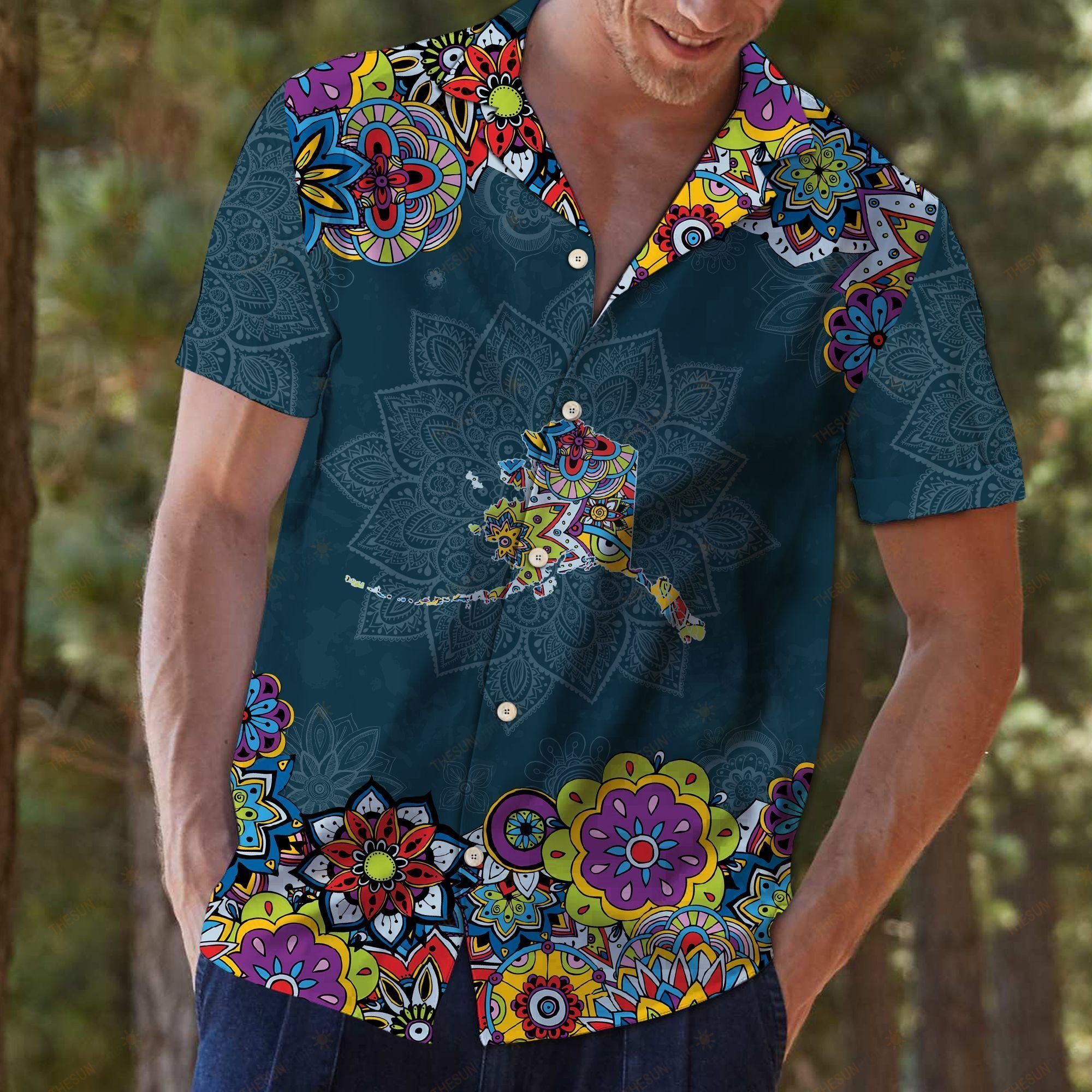 Alaska Mandala Hawaiian Shirt Ha39325