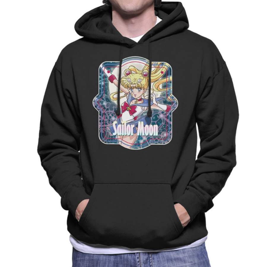 Sailor Moon Moonlight Frame Men’s Hooded Sweatshirt