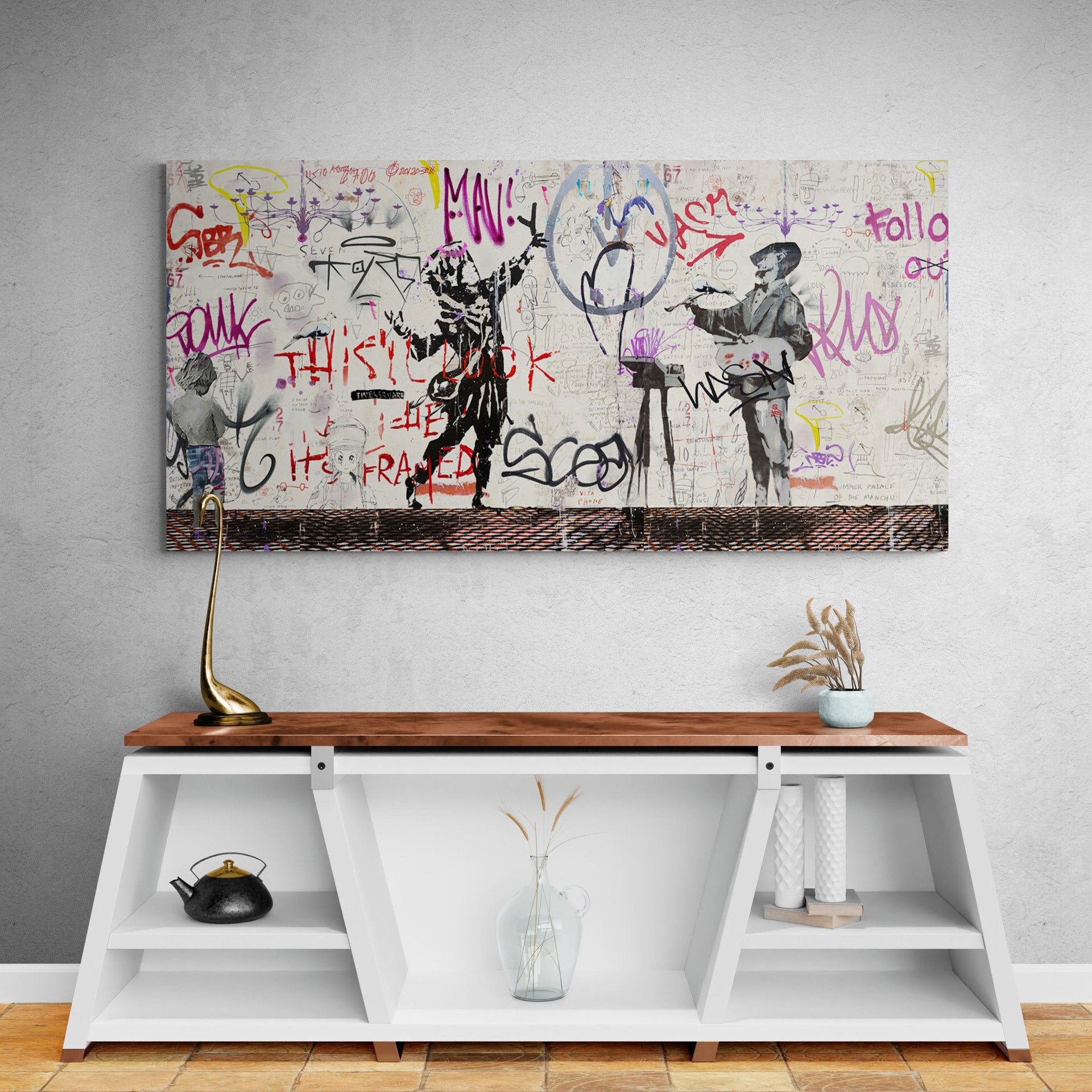 Retro Contemporary Canvas Art, Retro Contemporary Artists Canvas Wall Art for Home Decor, Unique & Exclusive Retro Contemporary Artists