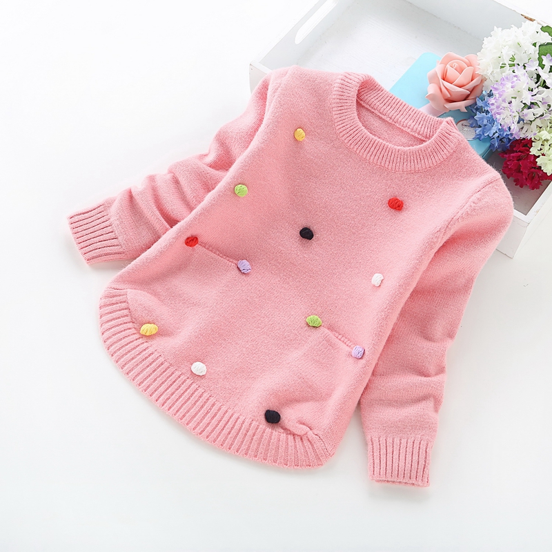 2022 New Winter Children Sweaters 2-6years Girls’ Sweaters 8017 alx