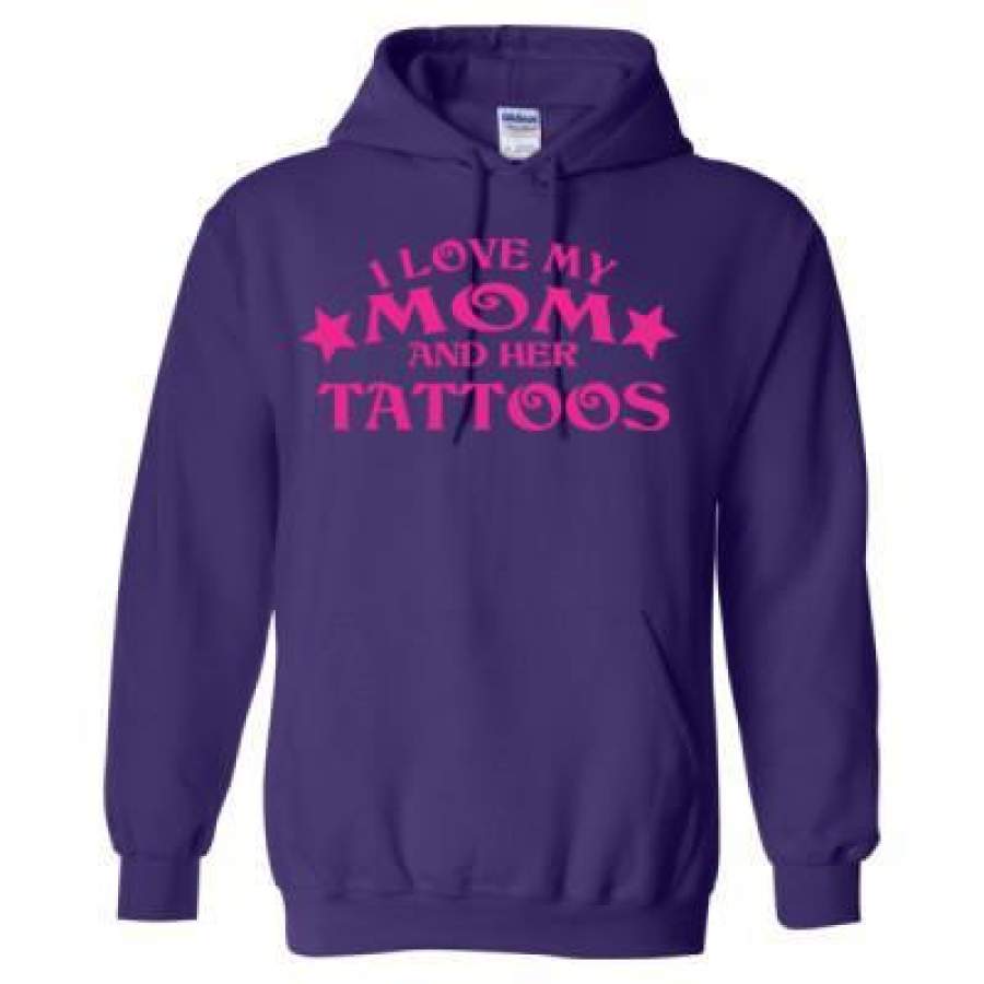 AGR I Love My Mom And Her Tattoos – Heavy Blend™ Hooded Sweatshirt