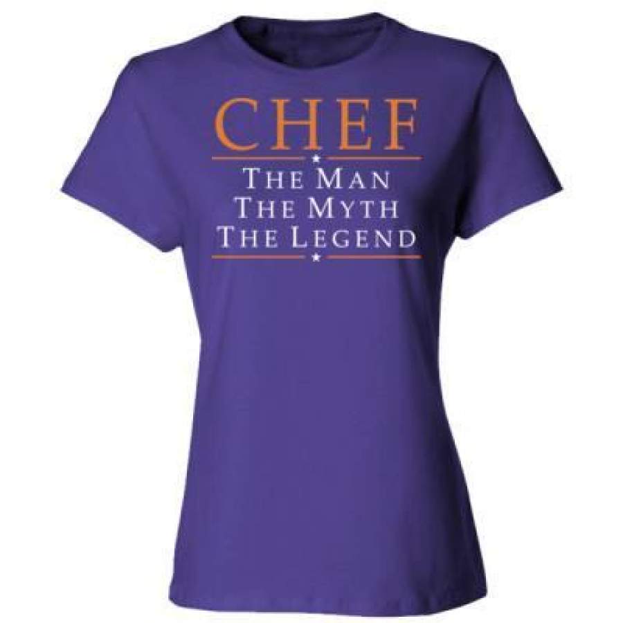 AGR Chef The Man The Myth The Legend – Ladies’ Cotton T-Shirt